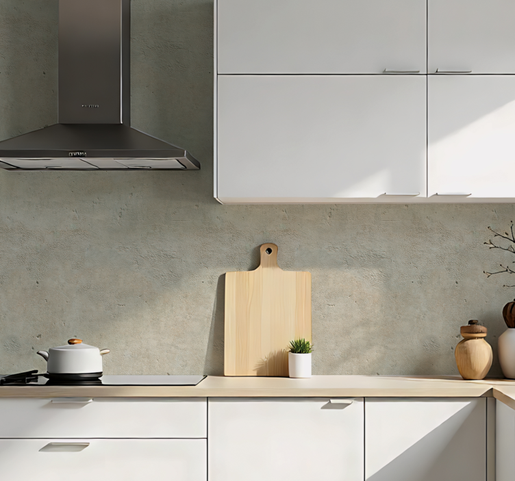 Autocolante bucătărie nuanțe de piatră crem - TenStickers