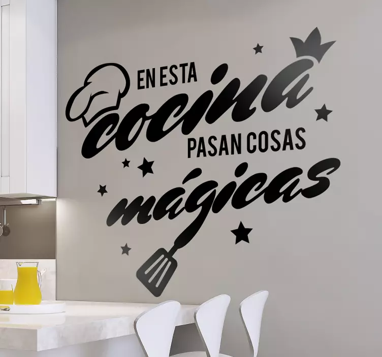 Autocolante bucătărie vinilos para cocinas cosas mágicas - TenStickers