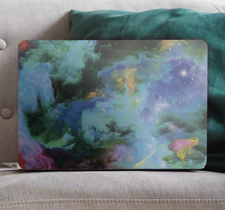 Piei de laptop cloud colorate - TenStickers