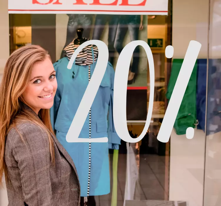 Autocolante personalizate de vânzare cu număr de vânzări - TenStickers