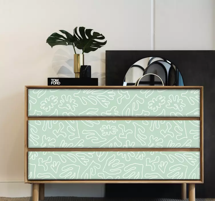 Verde cred că decal mobilier alge marine - TenStickers