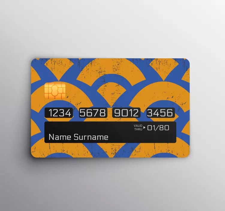 Autocolante de carduri de credit carte cu model abstract - TenStickers
