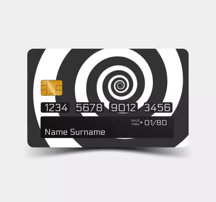 Autocolante de carduri de credit design spiralat - TenStickers