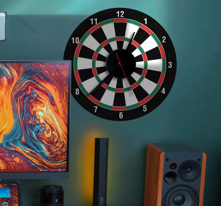 Autocolante de ceas dartsboard - TenStickers
