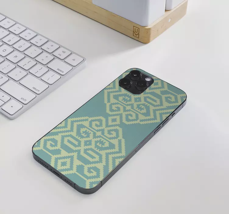 Autocolante iphone coperta cu model geometric - TenStickers