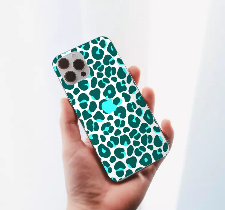 Autocolante iphone copertă cu motiv de leopard - TenStickers