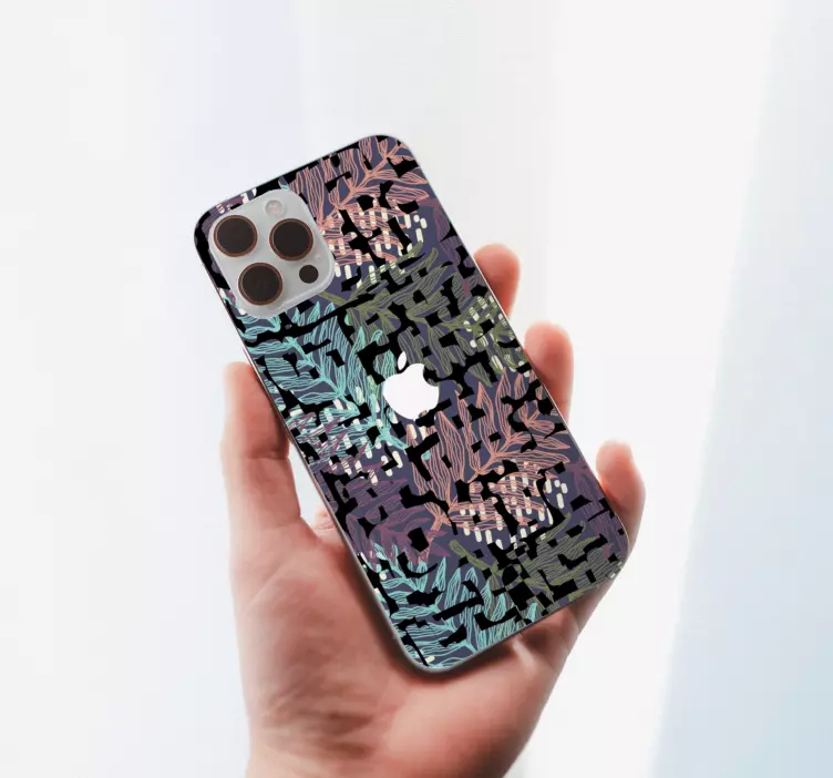 Autocolante iphone motiv botanic al frunzelor - TenStickers