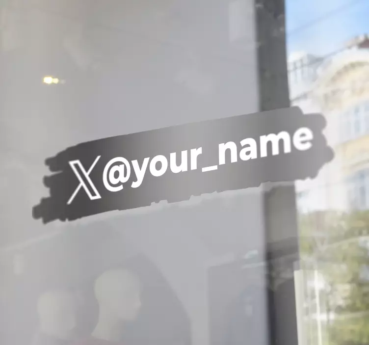 Autocolante magazin semne frontale simbolul Twitter ➡ Simbolul Tw - TenStickers