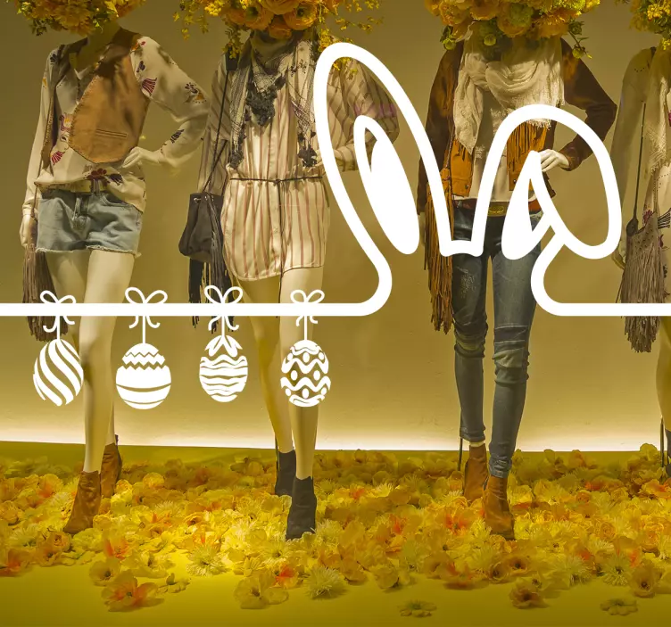 Autocolante magazin semne frontale spectacolul de PașteSpectacolu - TenStickers