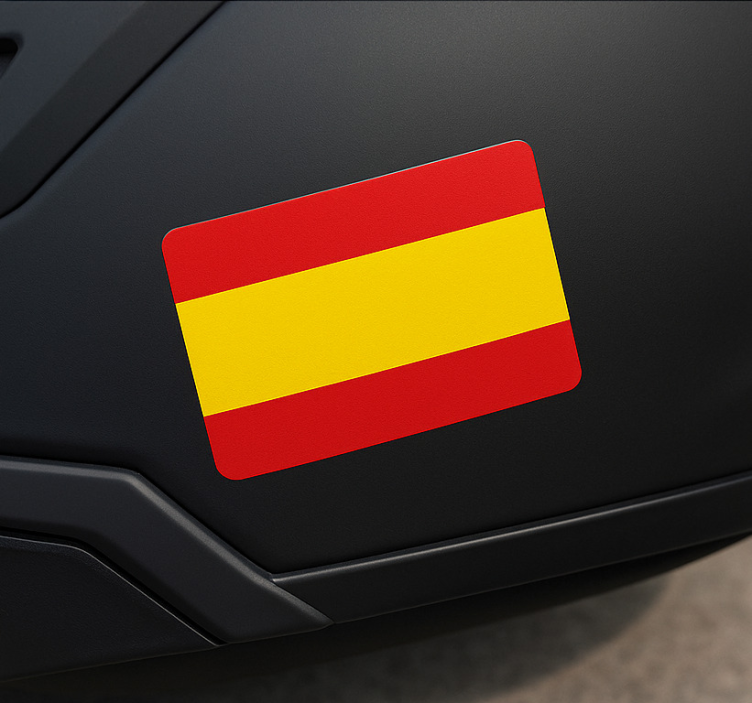 Autocolante motociclete steag spania pentru cască - TenStickers