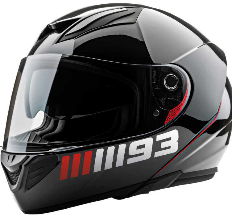 Autocolante motociclete design personalizat al numerelor - TenStickers