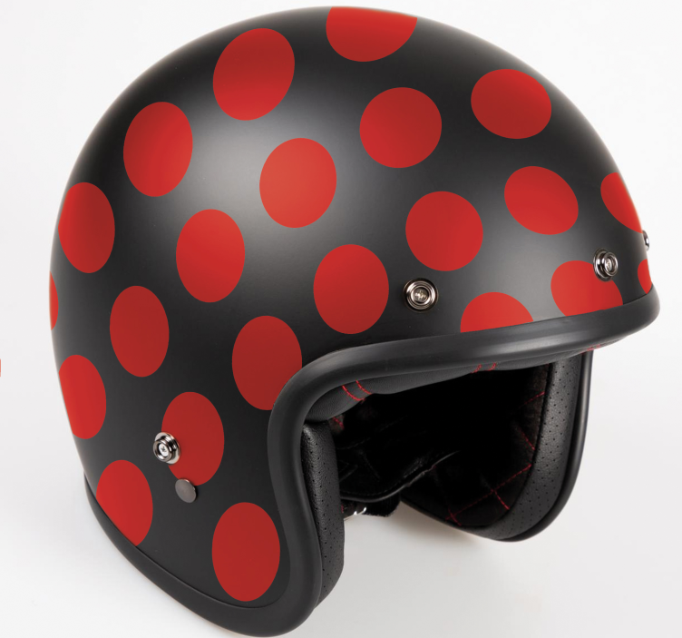 Autocolante motociclete set de puncte roșii - TenStickers