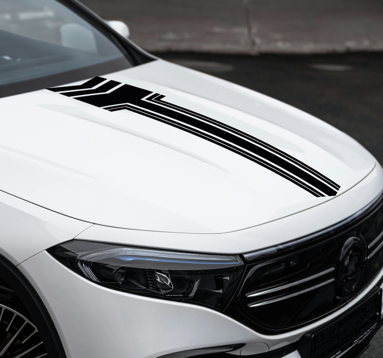 Autocolante pentru autoturisme dungi cu săgeți - TenStickers