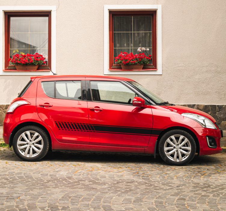 Autocolante pentru autoturisme gradient de dungi - TenStickers