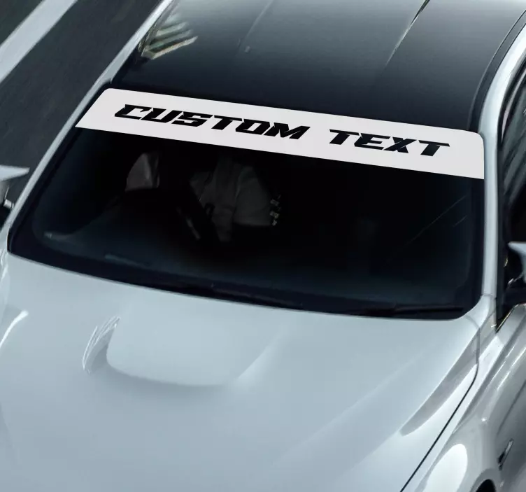 Autocolante pentru autoturisme parasolar personalizat monocolor - TenStickers