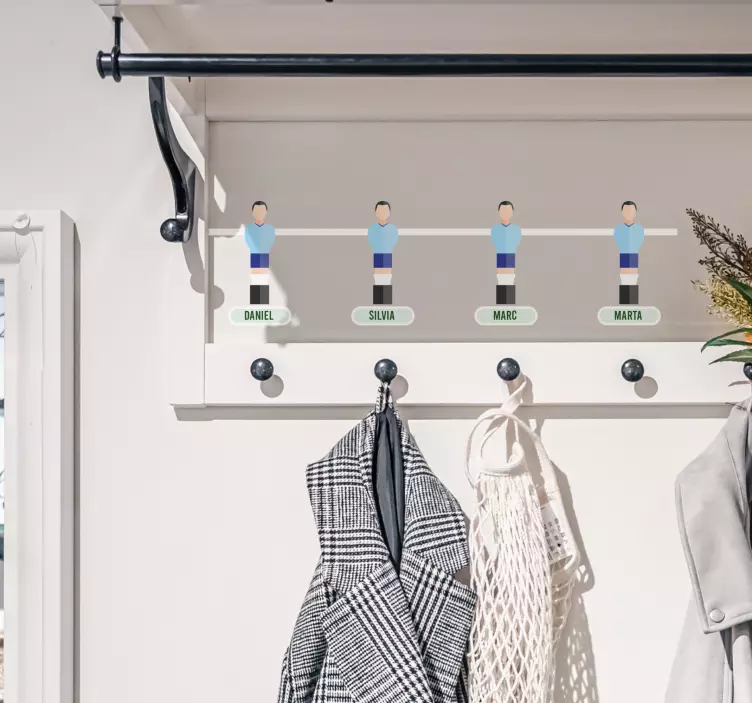 Autocolante Coșuri personaje de fotbal - TenStickers