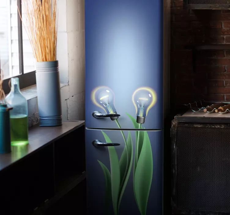 Autocolante frigorifice becuri iluminate de vinil - TenStickers