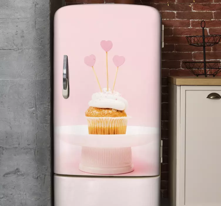 Autocolante frigorifice deliciu de cupcake - TenStickers
