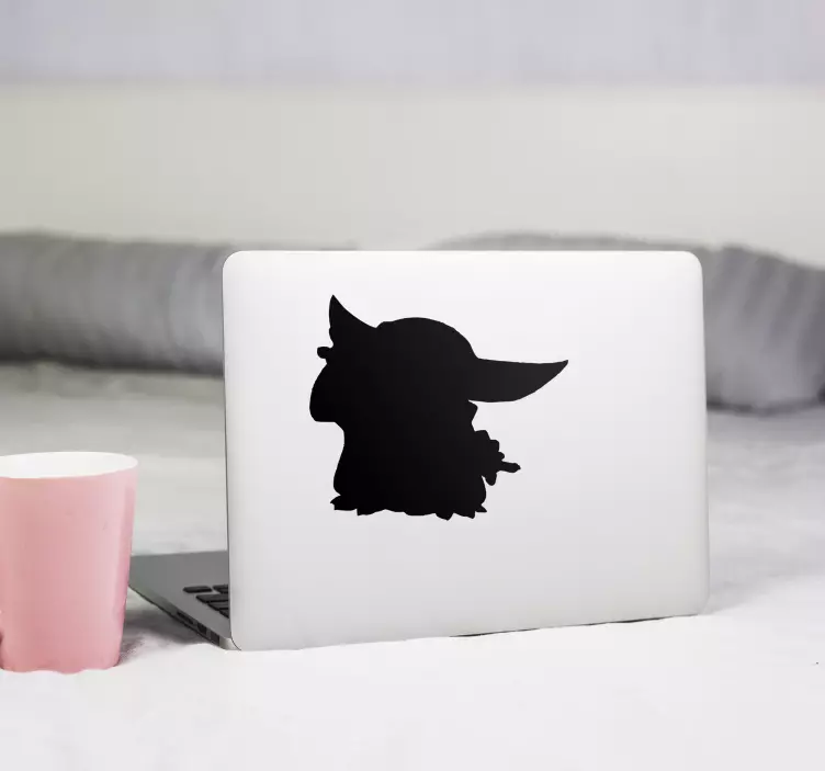 Autocolante pentru laptop artă cu siluete de personaje - TenStickers
