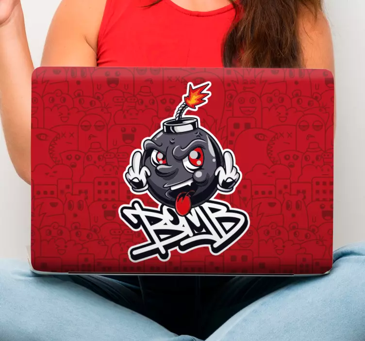 Piese de laptop de desene animate swag baby bomb graffiti - TenStickers