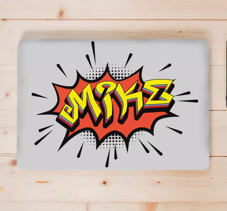 Piele de laptop graffiti stil bombardament - TenStickers