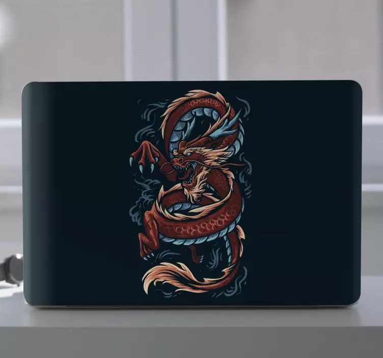 Ilustrare dragon chinezesc skin-uri pentru laptop - TenStickers