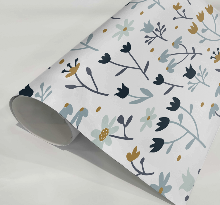 Autocolante mobila flori minimaliste - TenStickers