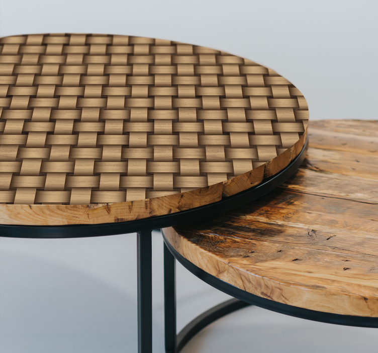 Autocolante mobila lemnul se împletește - TenStickers