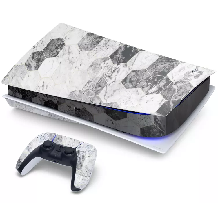 Autocolante pentru ps5 conceptul hexagonal - TenStickers