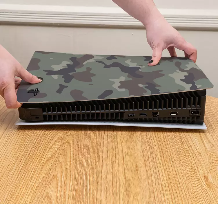 Autocolante pentru ps5 grafică de camuflaj - TenStickers