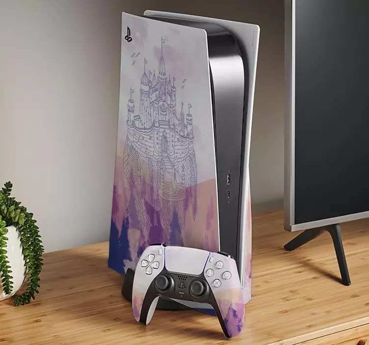 Autocolante pentru ps5 temă castel fantastic - TenStickers