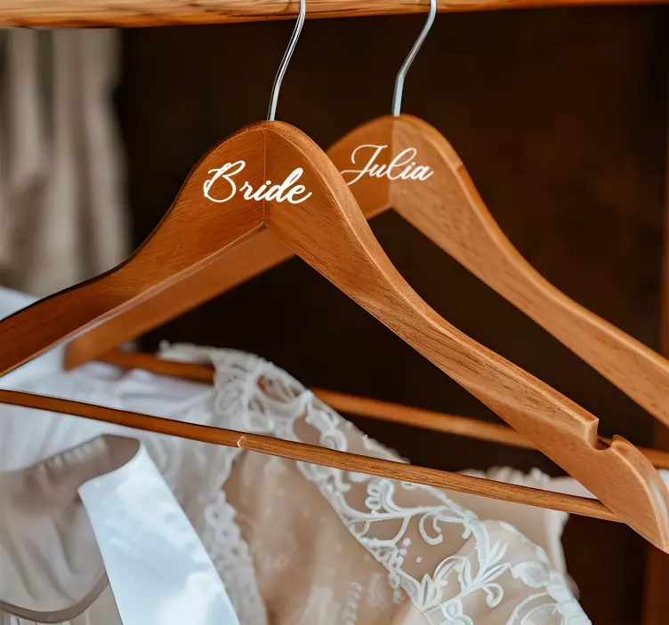 Autocolante cu pătură cuier de nunta - TenStickers