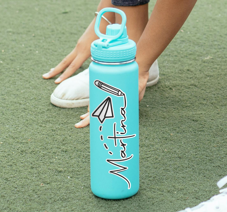 Autocolante cu pătură numele sticlei - TenStickers