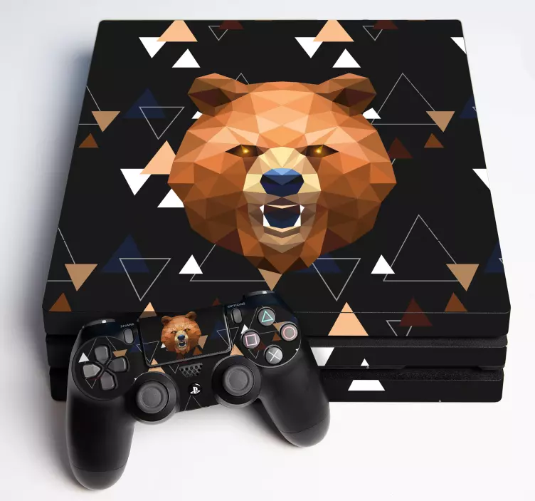 Autocolante ps4 urs geometric ps4 - TenStickers