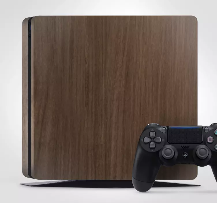 Autocolante ps4 husă de consolă din lemn - TenStickers