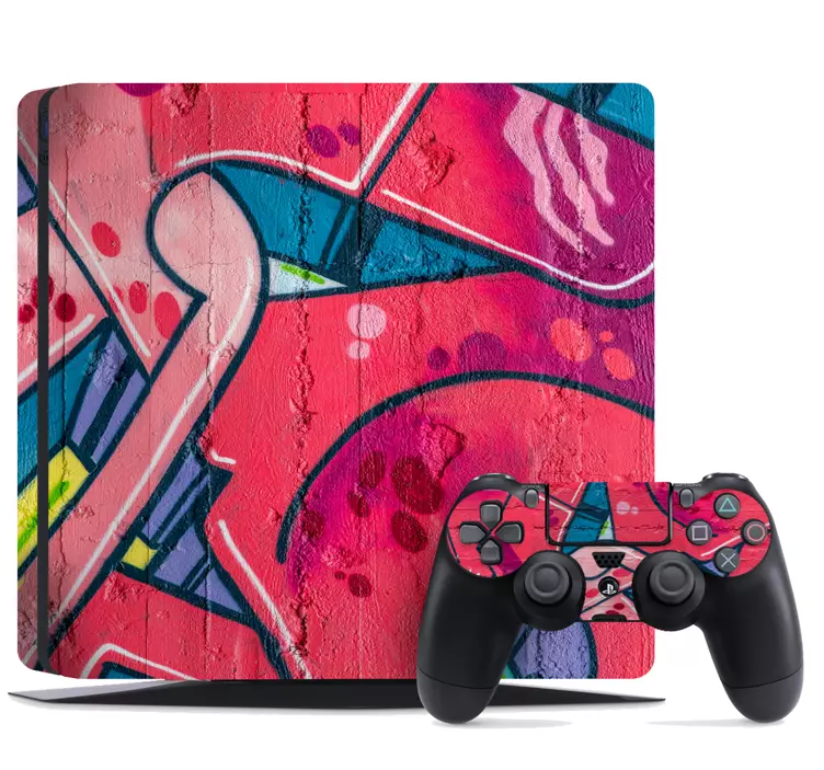 Autocolante ps4 stil graffiti vibrant - TenStickers