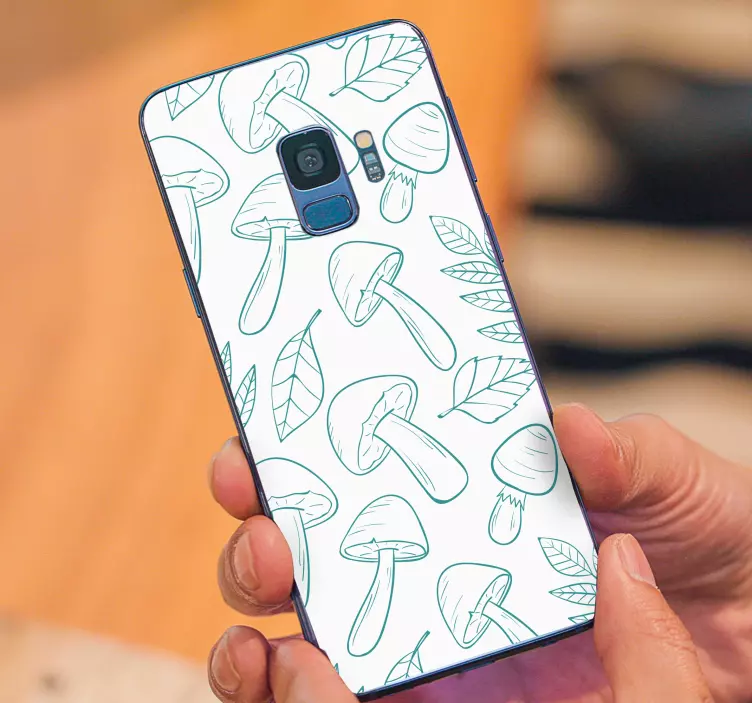 Autocolante Samsung motiv de frunze de ciupercă - TenStickers