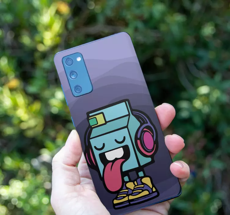 Autocolante Samsung mașină care scoate limba - TenStickers