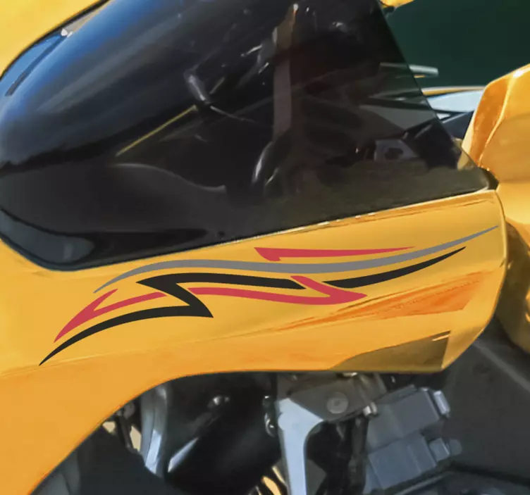 Tribal grafic motociclist decal - TenStickers
