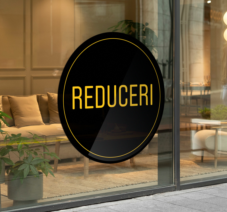 Autocolante vânzare cerc negru - TenStickers