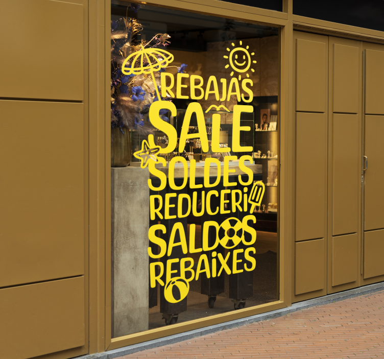 Autocolante vânzare limbi de vară - TenStickers