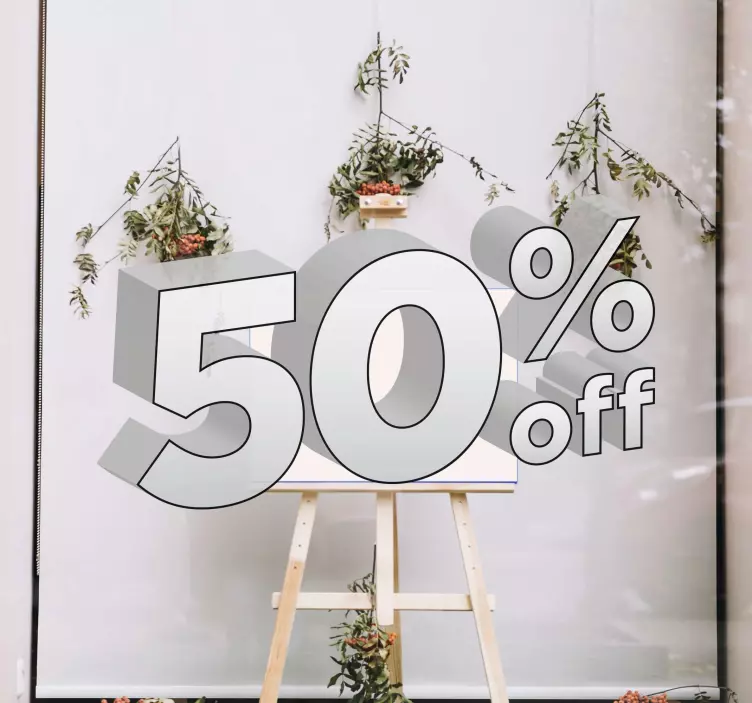 Autocolante vânzare vitrină de promoții - TenStickers