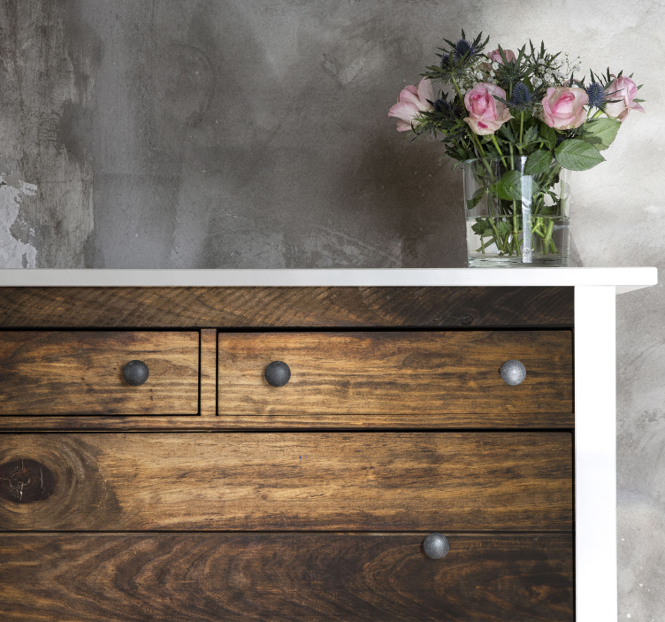 Autocolant vechi pentru mobilier cu efect de lemn - TenStickers