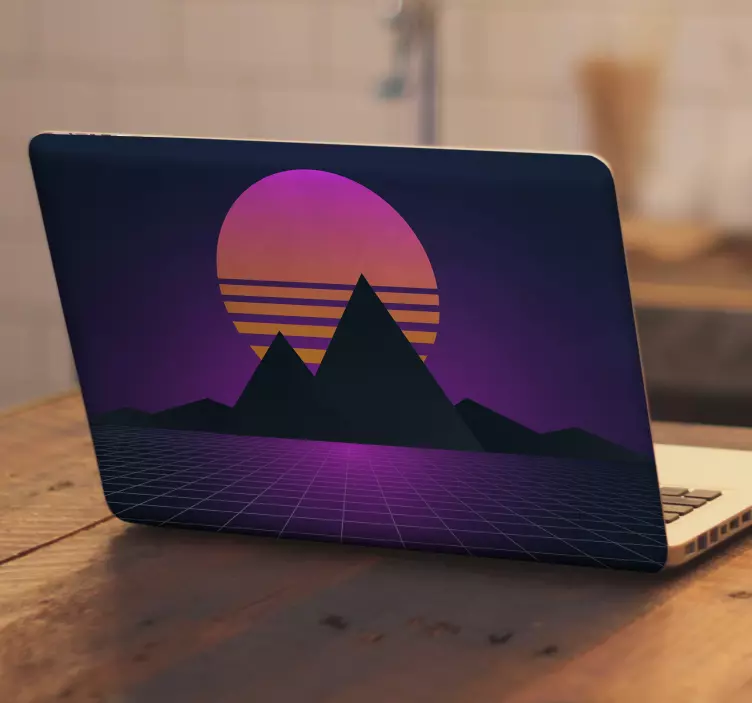 Skin-uri pentru laptop vintage și retro sun - TenStickers