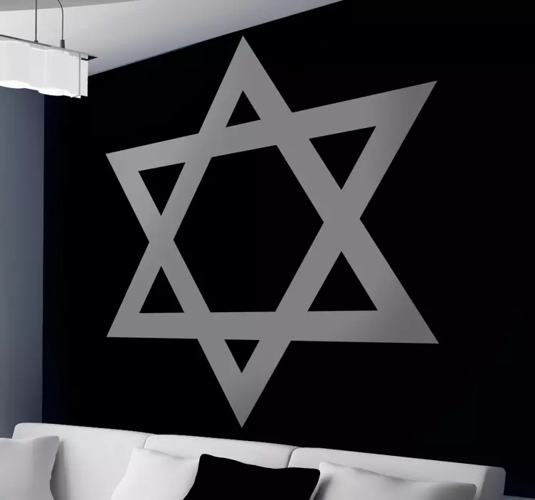 Autocolantul stelei david - TenStickers