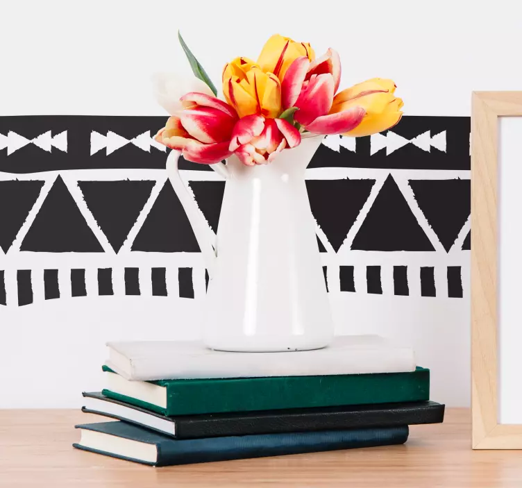 Azteci de frontieră model de living perete decor decor - TenStickers