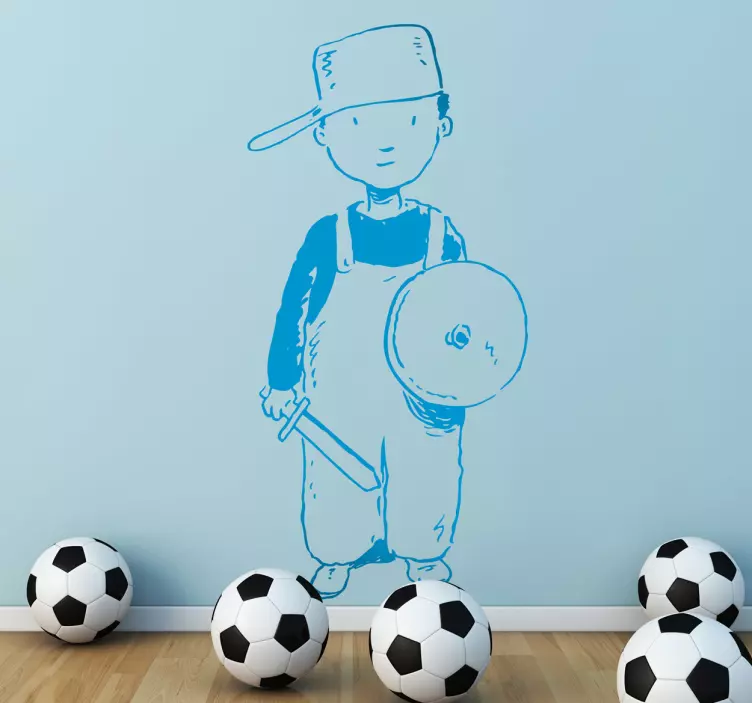 Băiat îmbrăcat ca autocolant de cavaler - TenStickers