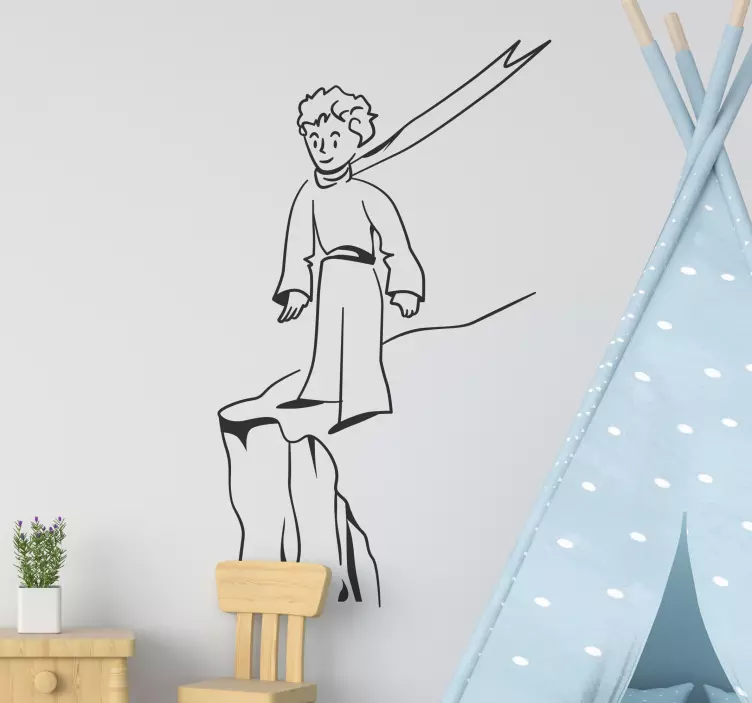 Băiat pe autocolante pe peretele de munte pentru copil - TenStickers