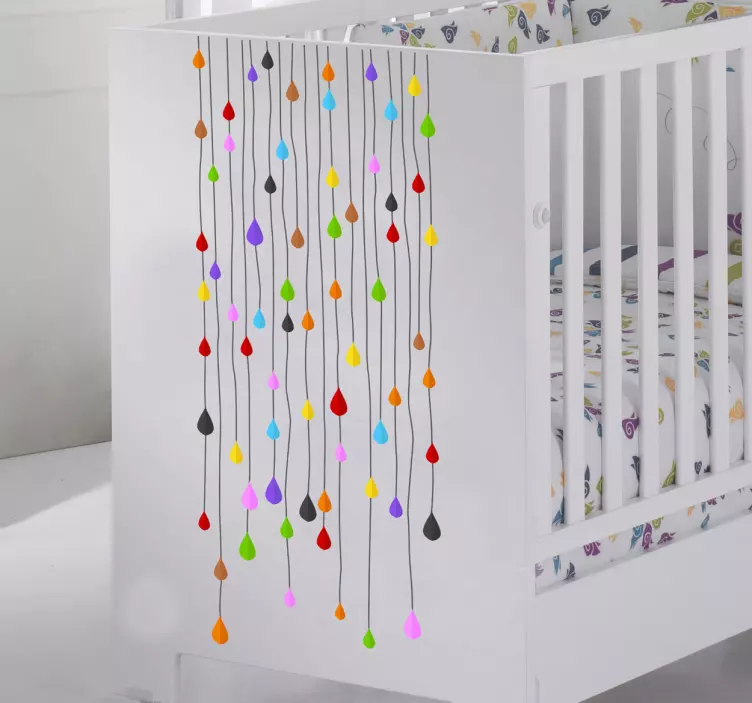 Benzi de autocolant picături colorate - TenStickers