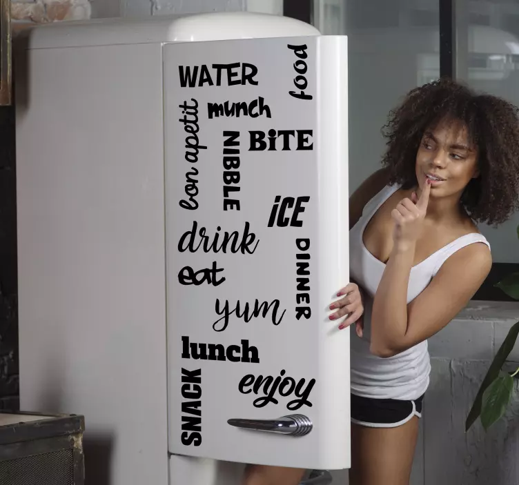 Bon apetit autocolant pentru aparat frigider - TenStickers